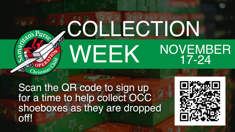 OCC Collection Week • November 17th-24th