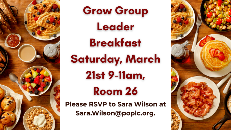 Grow Group Leader Breakfast