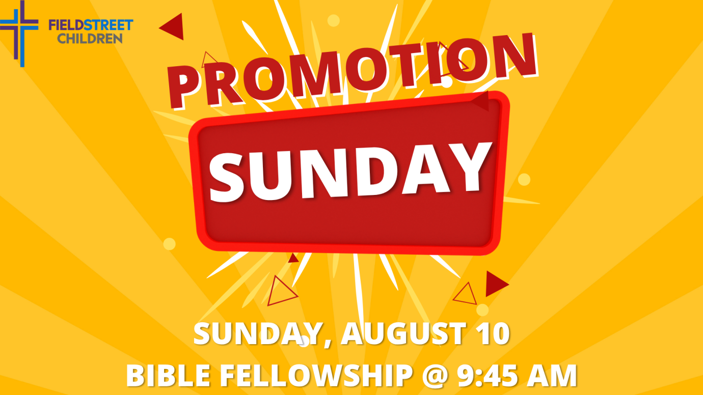 Promotion Sunday!