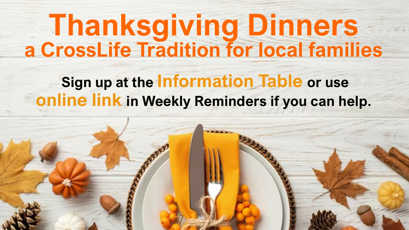 Thanksgiving Dinners Outreach