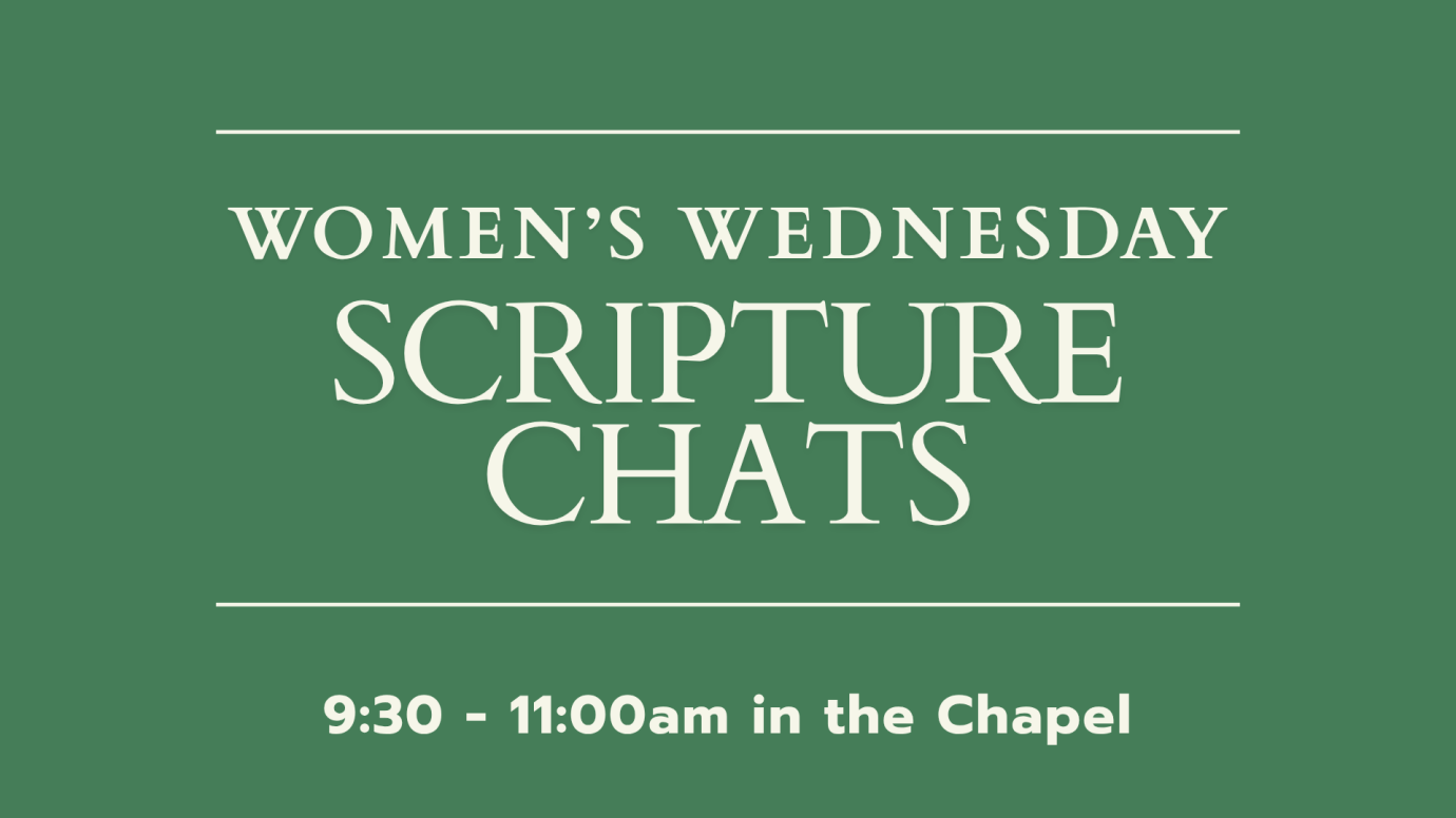 Women's Wednesday Scripture Chats