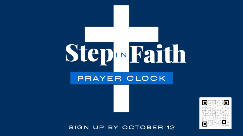 Step in Faith Prayer Clock