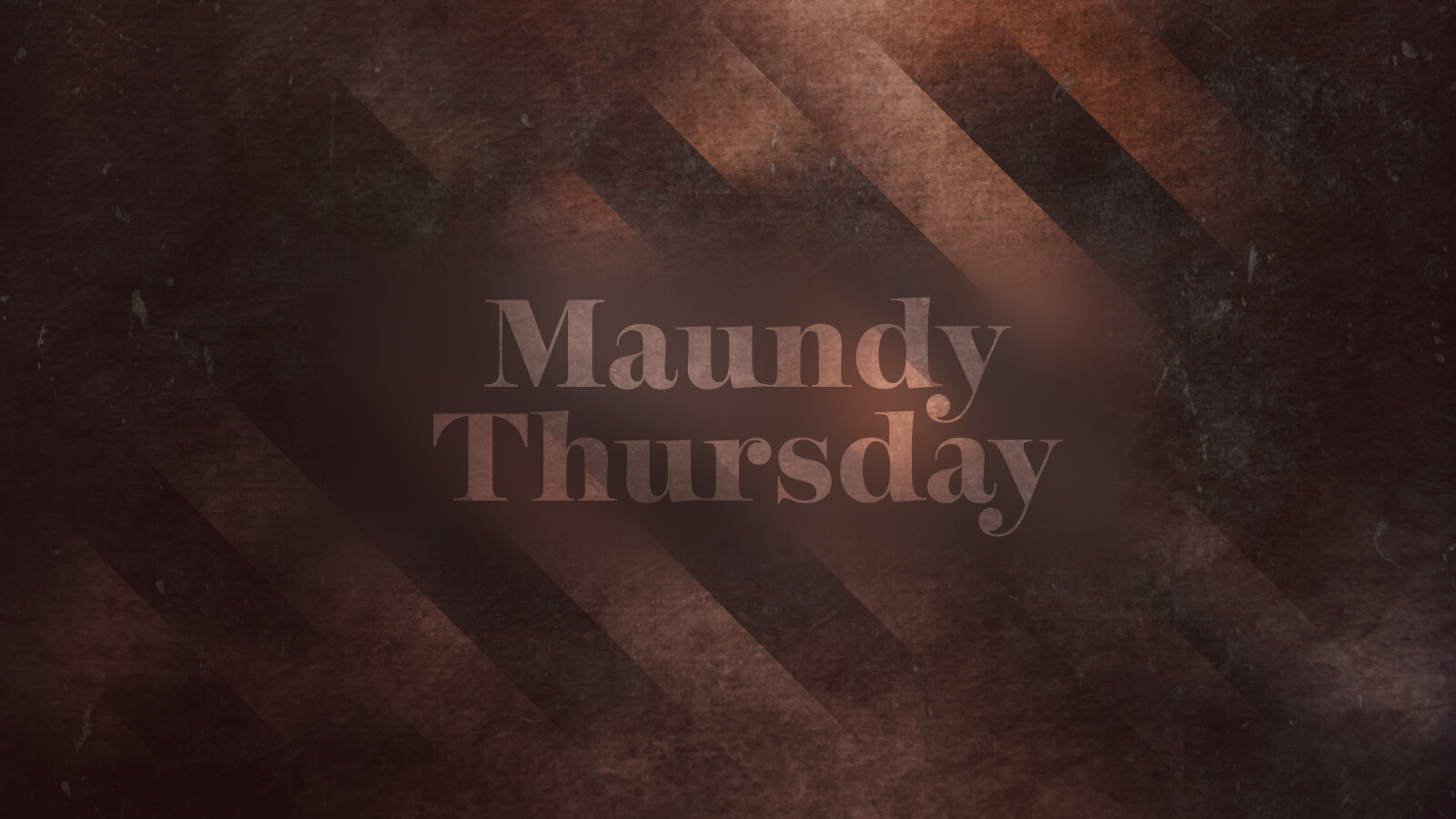 Maundy Thursday Service