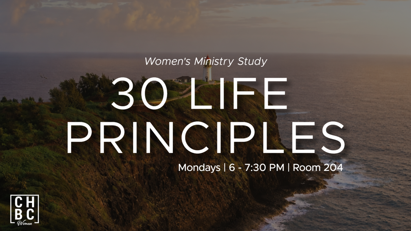 Women's Ministry Bible Study - 30 Life Principles