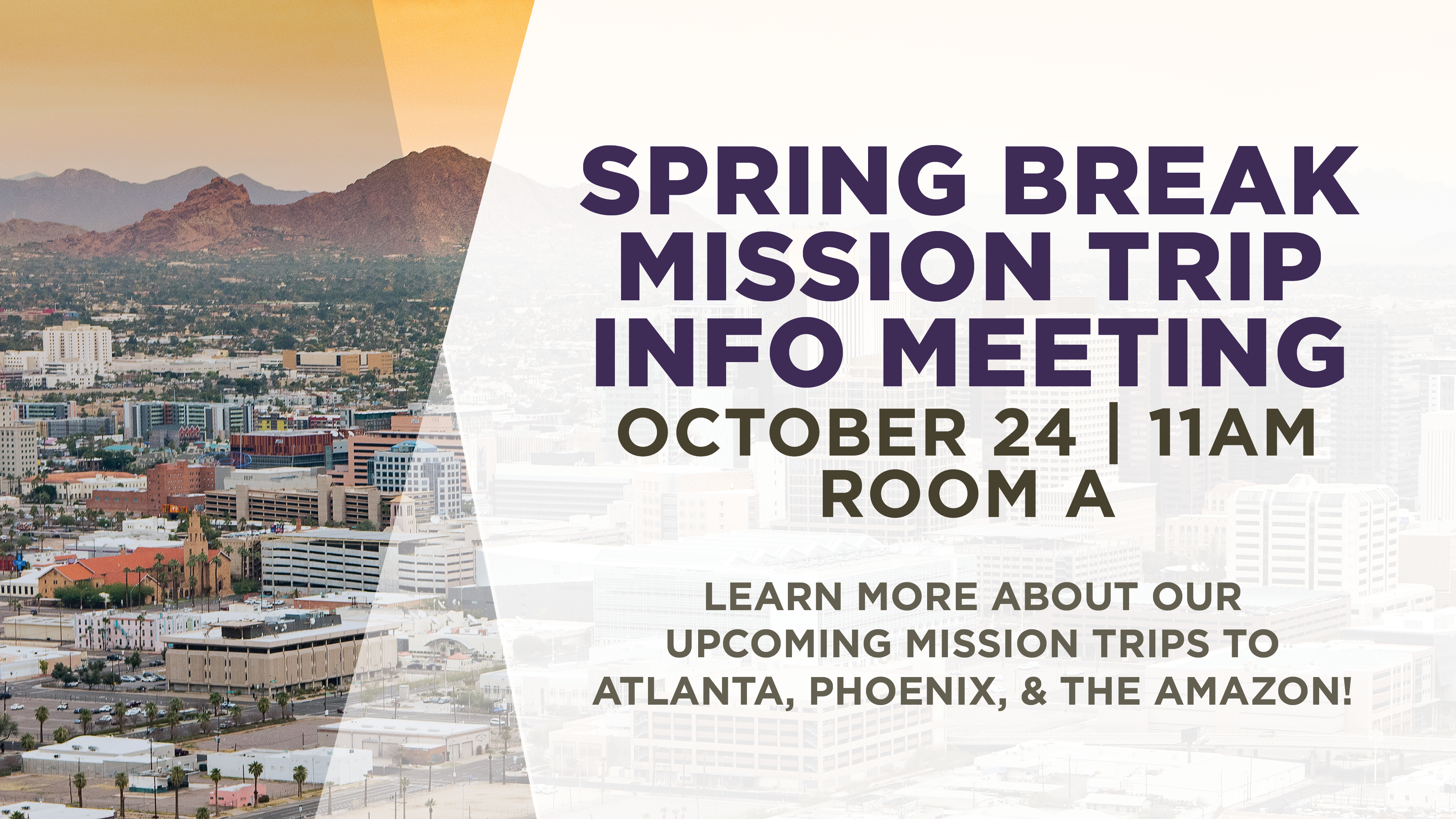 Spring Break Mission Trip Info Meeting