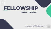 Fellowship: Walk In The Light