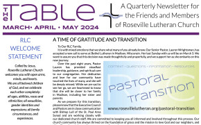 March-April-May 2024 Table Newsletter