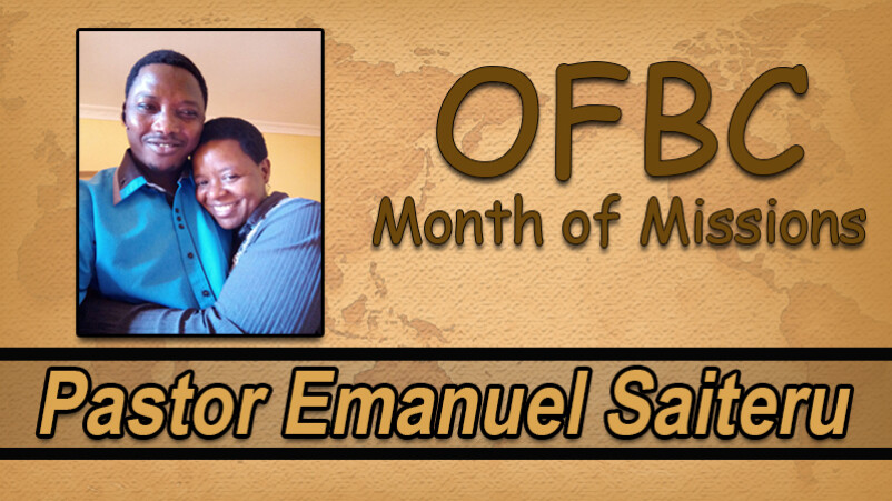 Pastor Emanuel Saiteru (11/15/17)