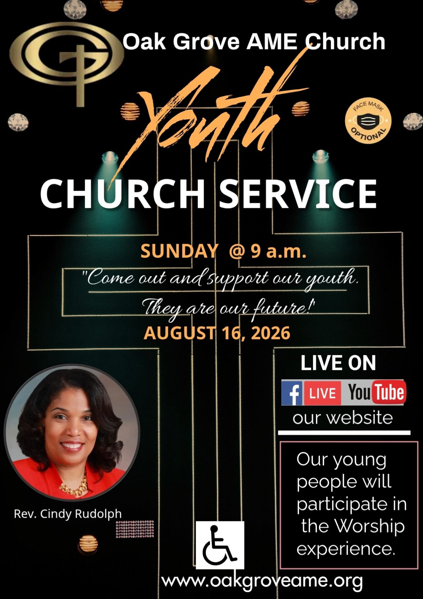 Youth Sunday Worship Experience  - August 16, 2026