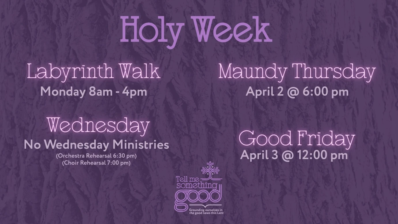 Holy Week at 2B