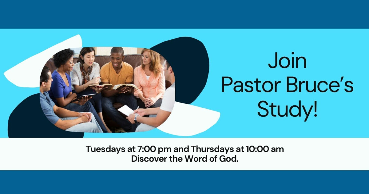 Pastor Bruce Bible Study | Pender UMC