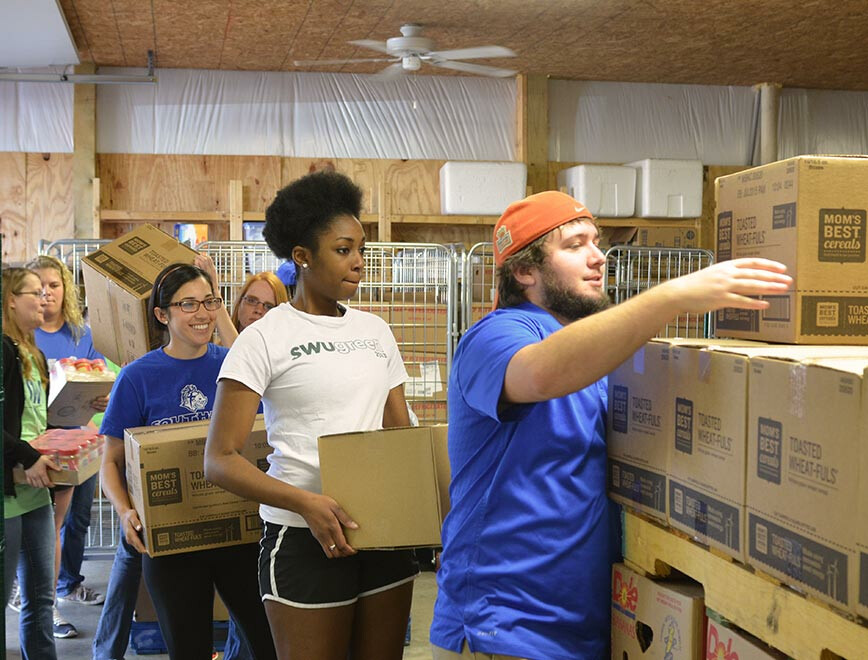The annual Day of Service at Southern Wesleyan University