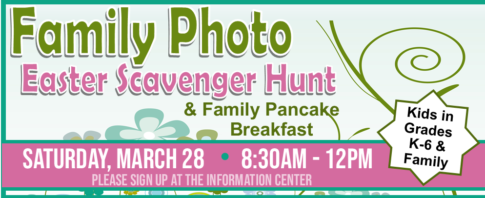 Family Photo and Scavenger Hunt Breakfast Web Banner 3-28-26
