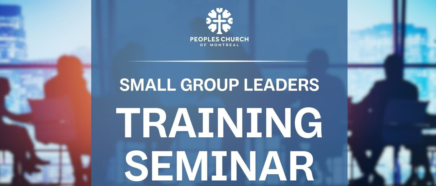 Small Group Leader Training