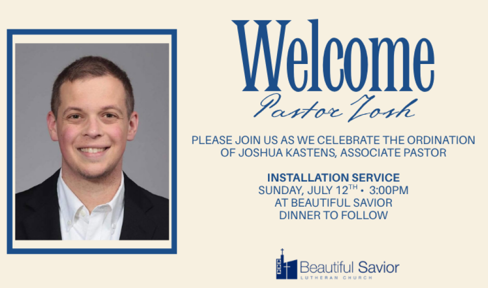 Installation of Associate Pastor Joshua Kastens