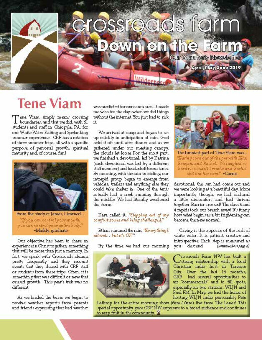 Down On The Farm: The Quarterly Newsletter of Crossroads Farm (v.79)