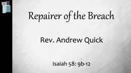 Repairer of the Breach