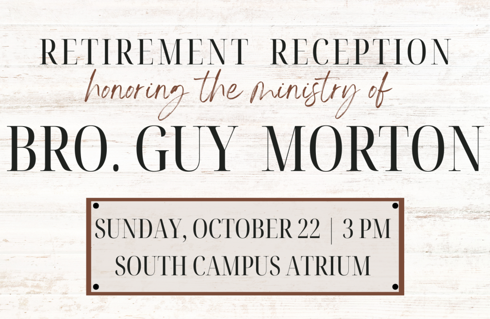 Retirement Reception for Bro. Guy Morton