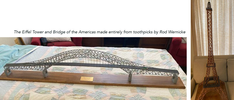 toothpick replicas by Rod Wernicke