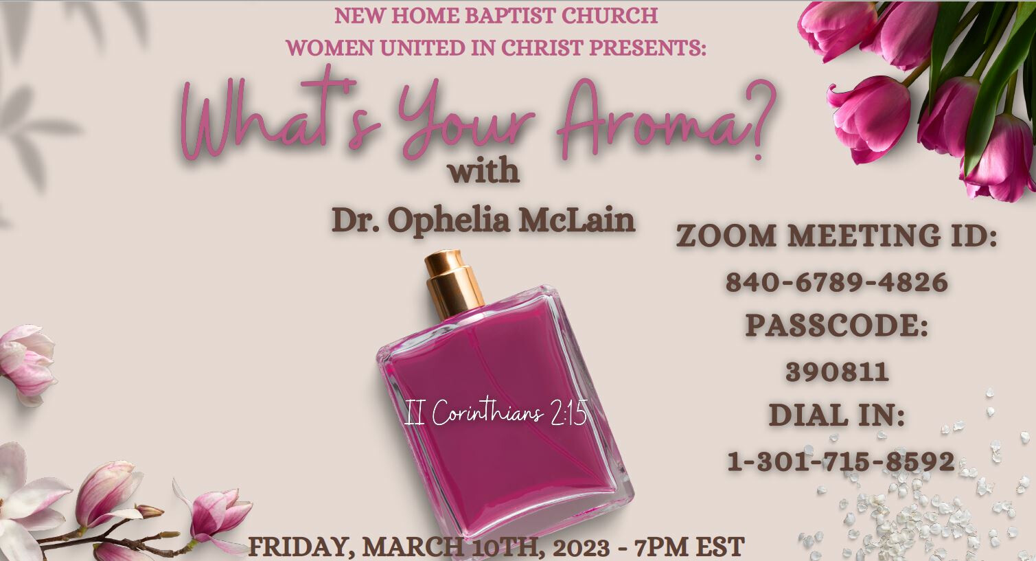 WUIC "What's Your Aroma" Zoom @7 PM
