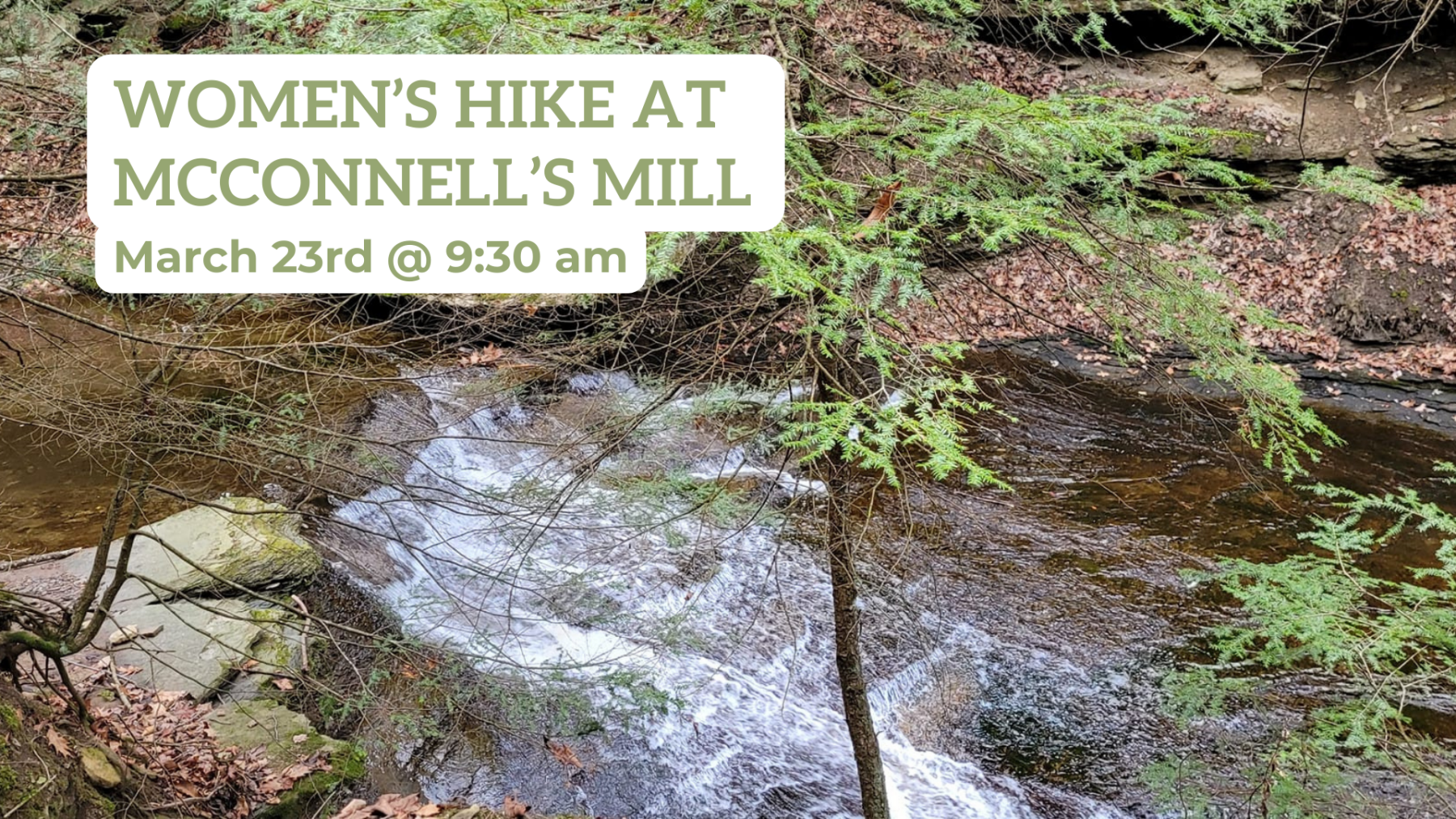 Women's Hike at McConnell's Mill