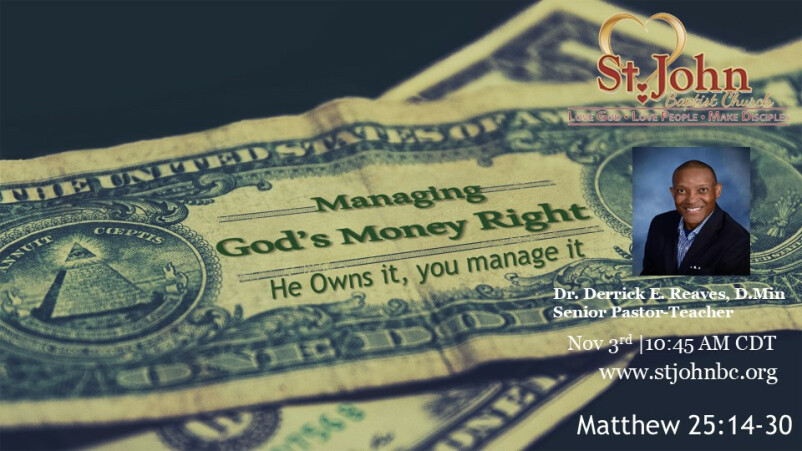 Managing God’s Money (He owns it, you manage it)