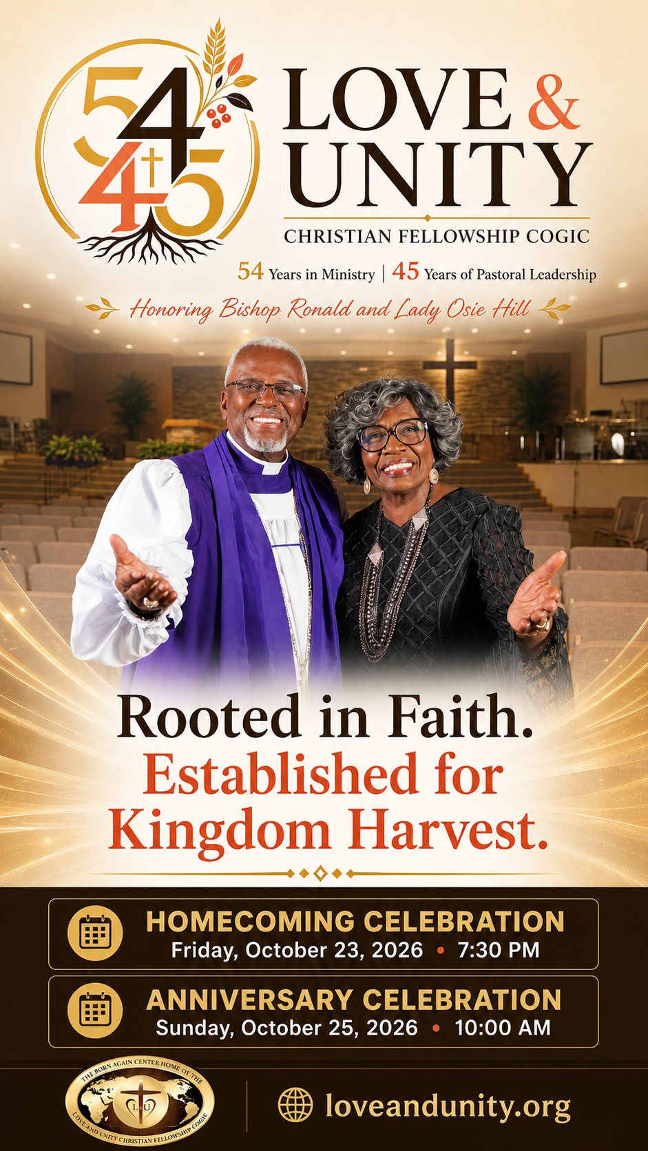 54 Years in Ministry and 45 Years of Pastoral Leadership