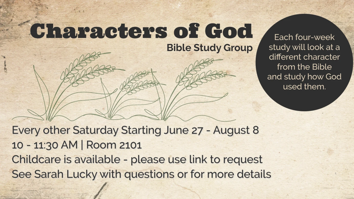Characters of God: Bible Study