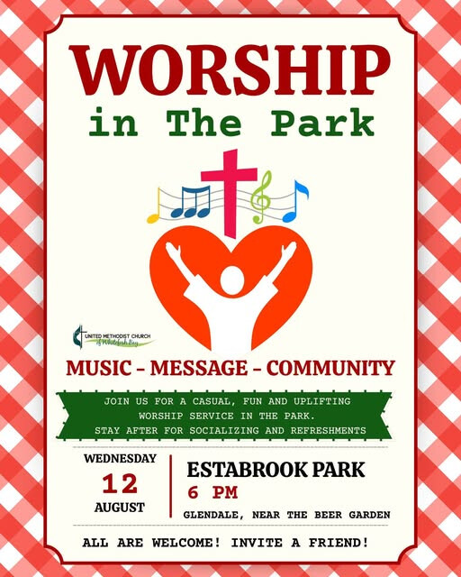 Worship in the Park near the Estabrook Beer Garden
