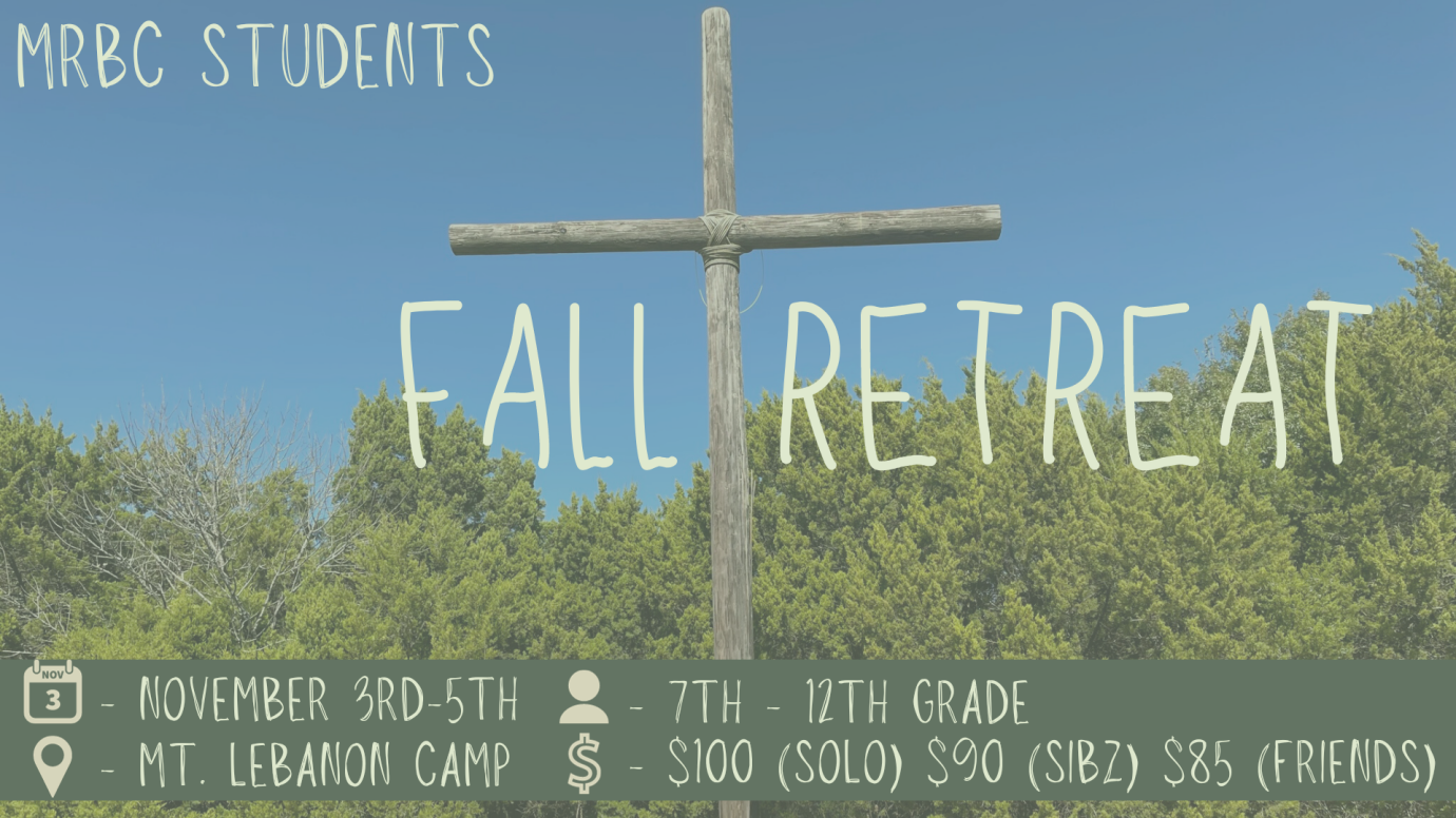 Student Ministry Fall Retreat