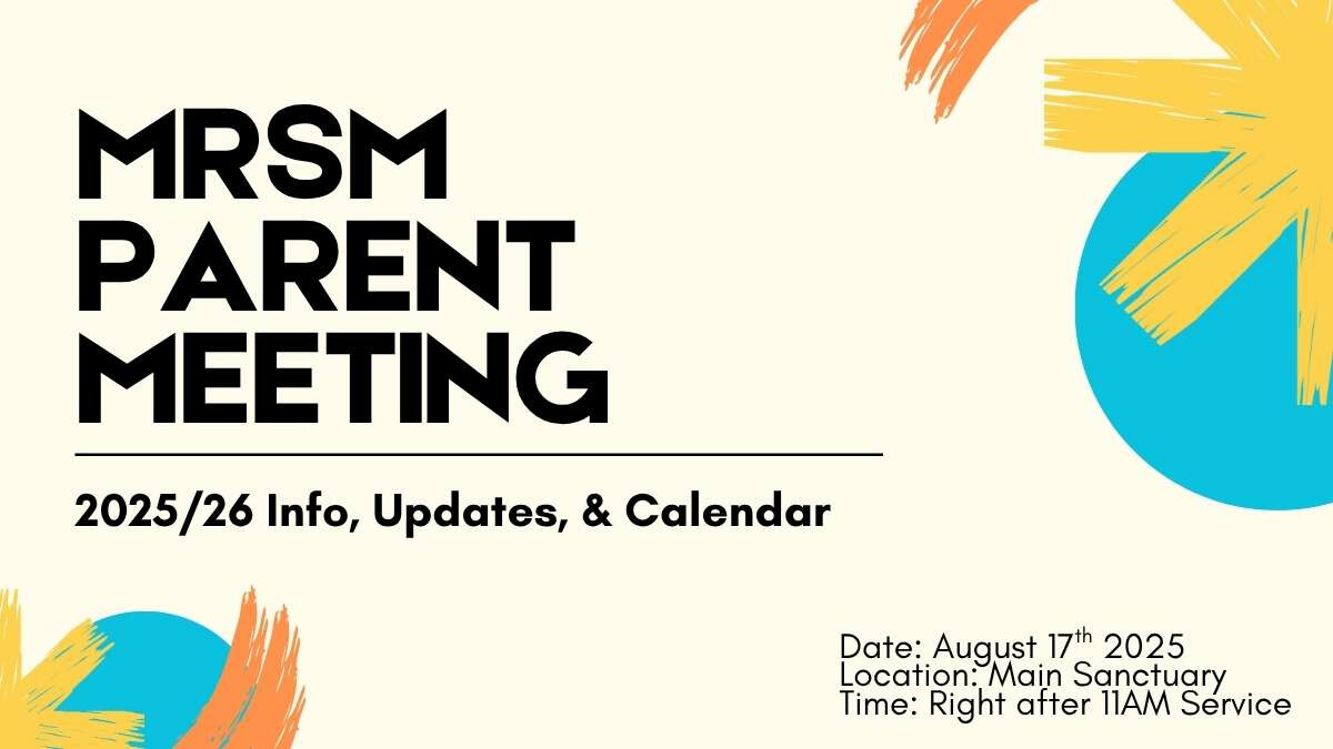 Student Ministry Parent Meeting