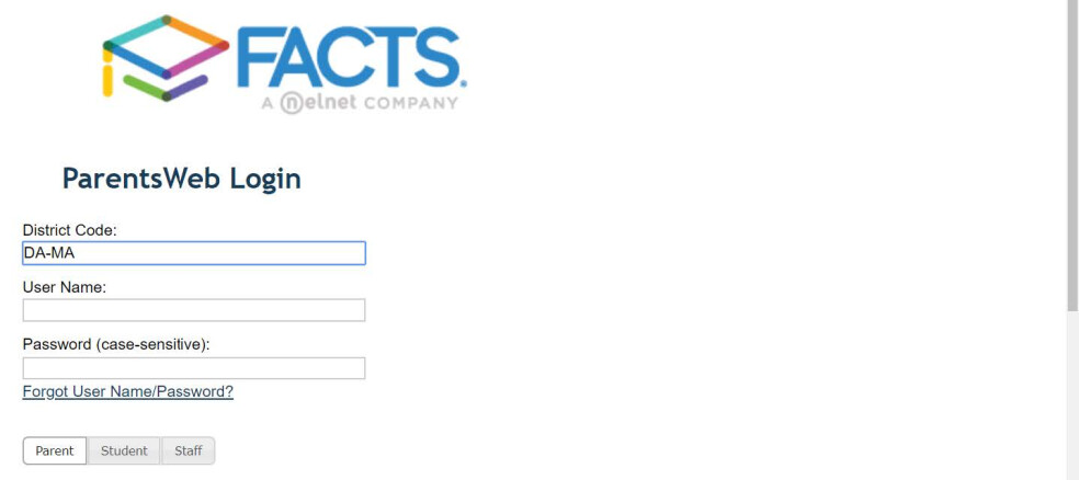 Fatcs login page 2