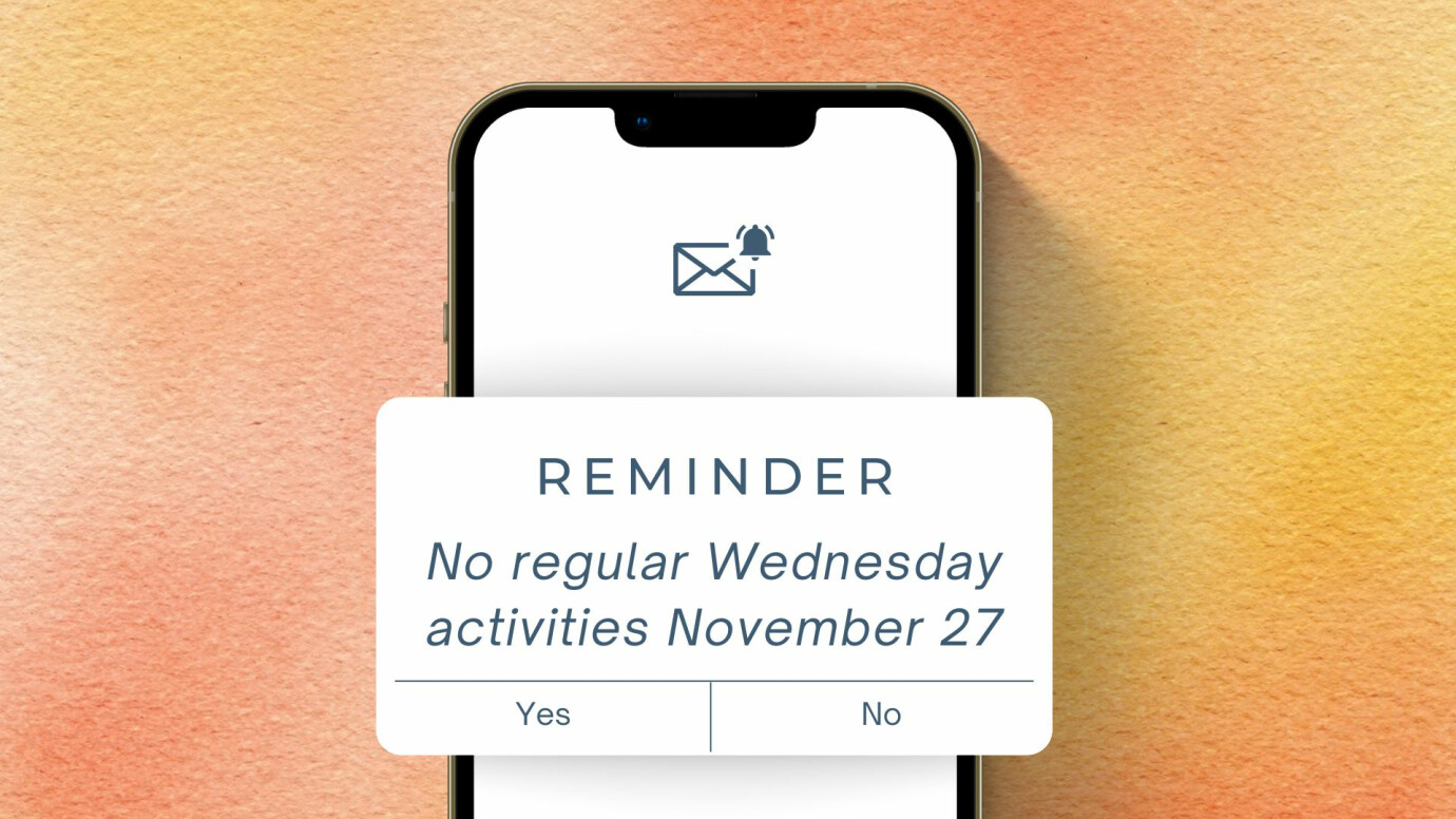 No Wednesday Activities