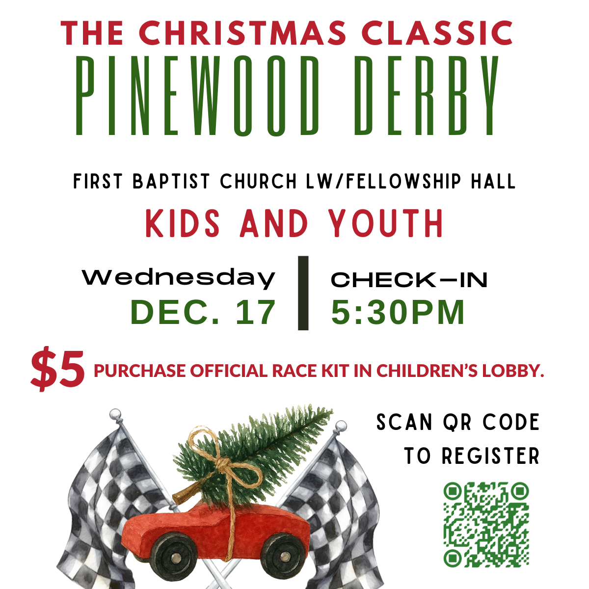 THE CHRISTMAS CLASSIC PINEWOOD DERBY