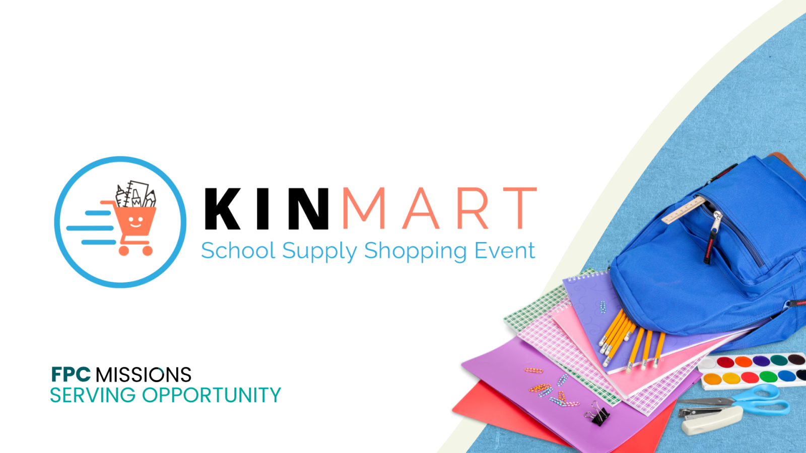 KinMart School Supply "Shopping" Event