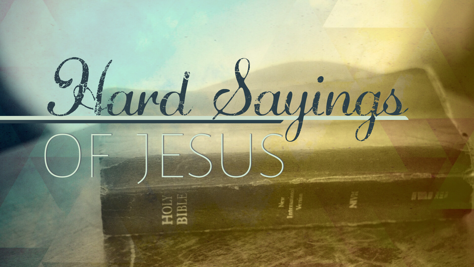 Hard Sayings: Only One Way (Video) episode artwork