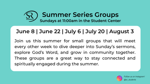 Students Summer Series Groups