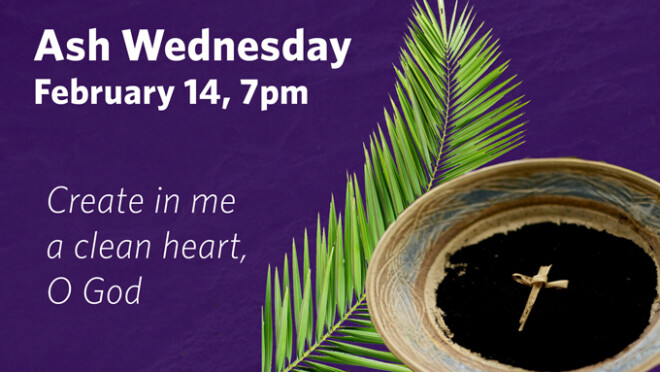 7pm Ash Wednesday Worship