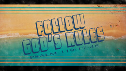 Follow God's Rules