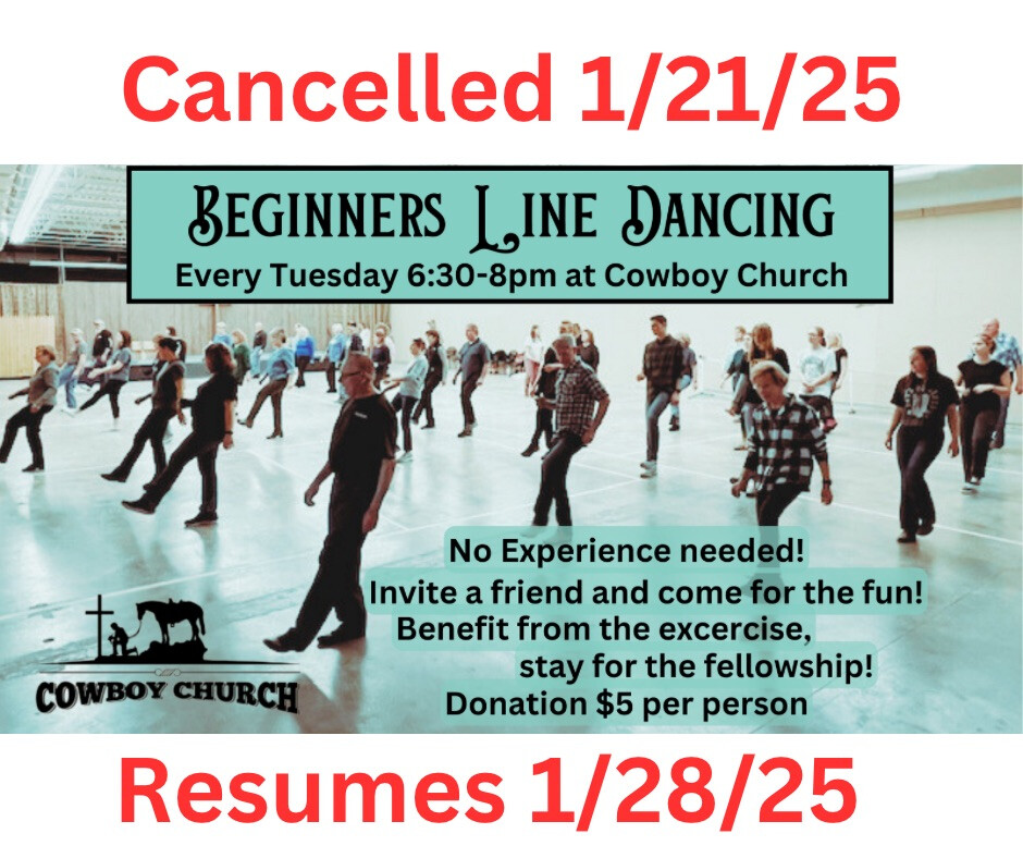 Line Dancing Cancelled