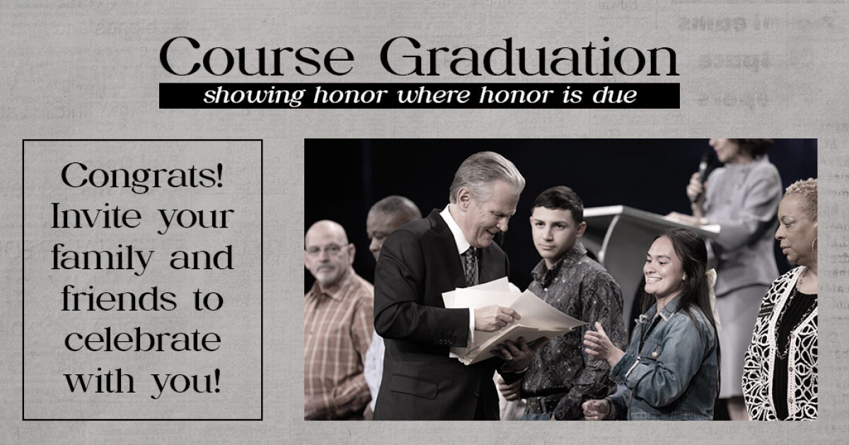 Course Graduation | Faith Christian Center