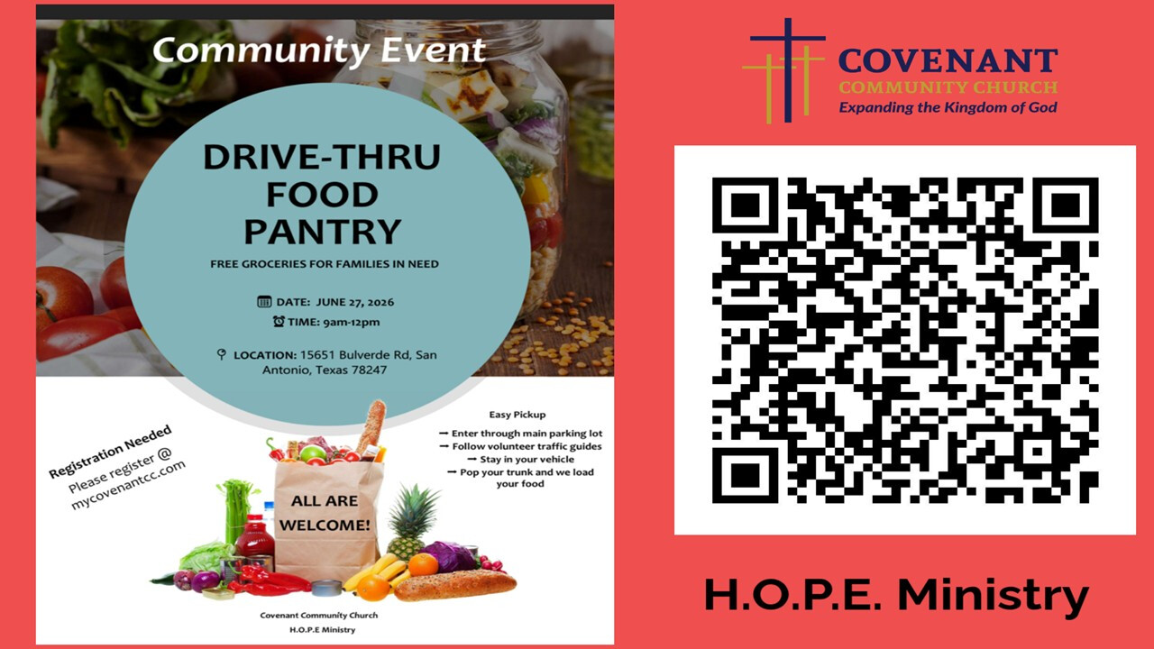 Drive-Thru Food Pantry