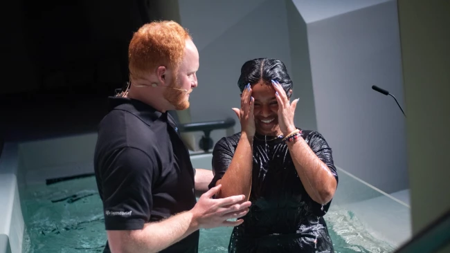 Baptism at Cross Pointe Church