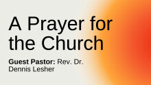 A Prayer for the Church