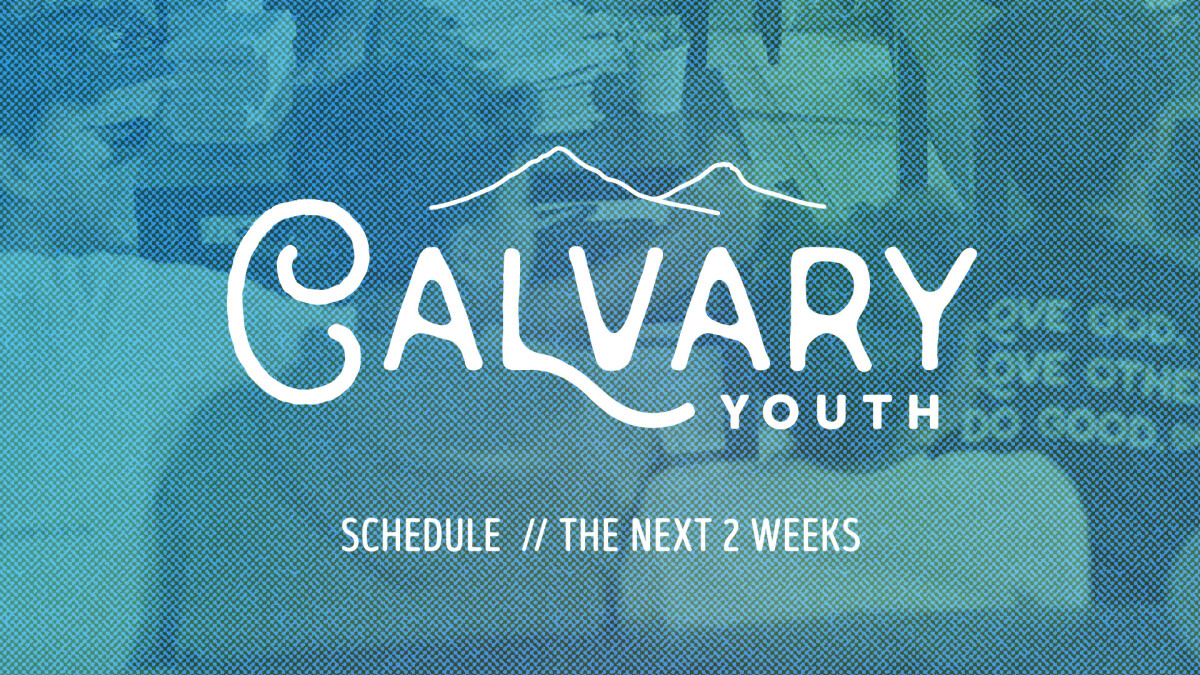 Youth Group // Next 2 Weeks