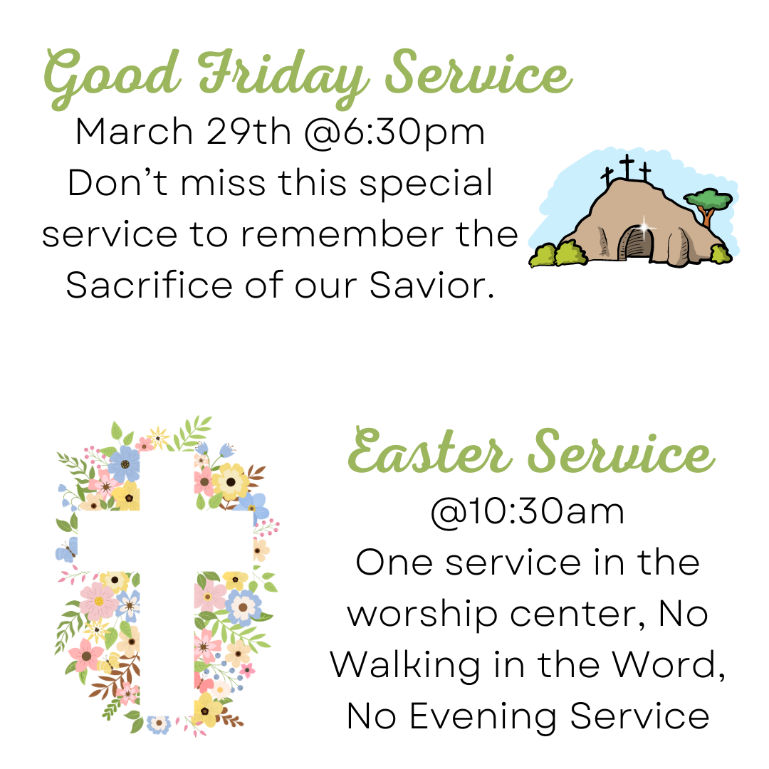 EASTER SERVICE @10:30am