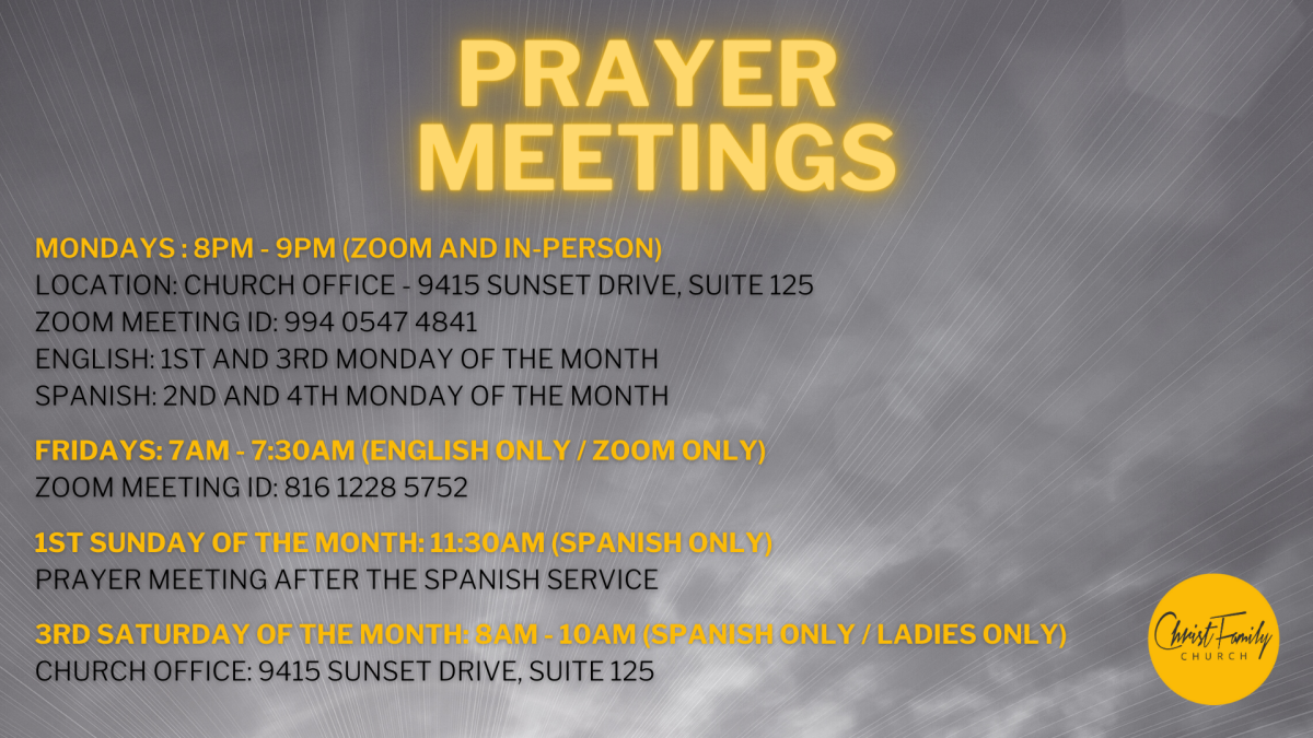 Prayer Meeting (English / Spanish)