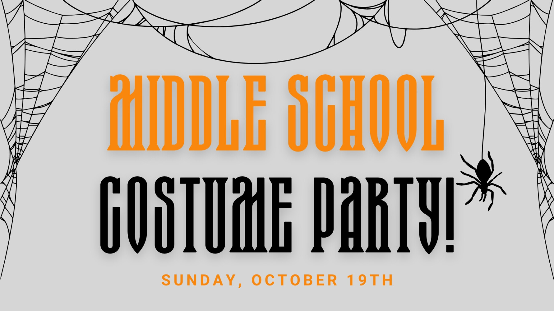 Ignite Middle School Costume Party 10.19.25