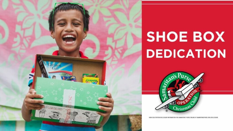 Operation Christmas Child Shoebox Blessing