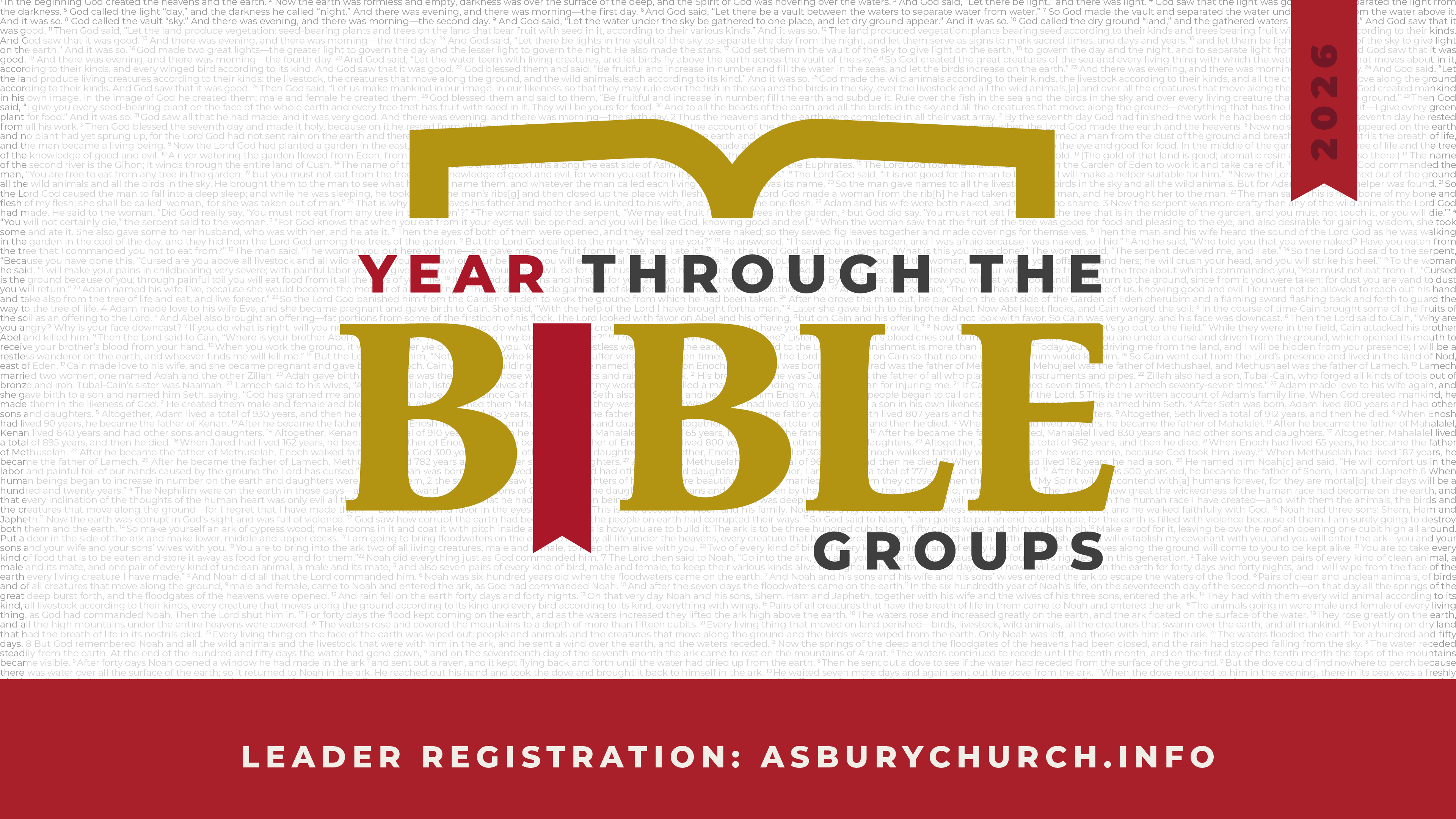 Year Through the Bible Leader Sign Ups 